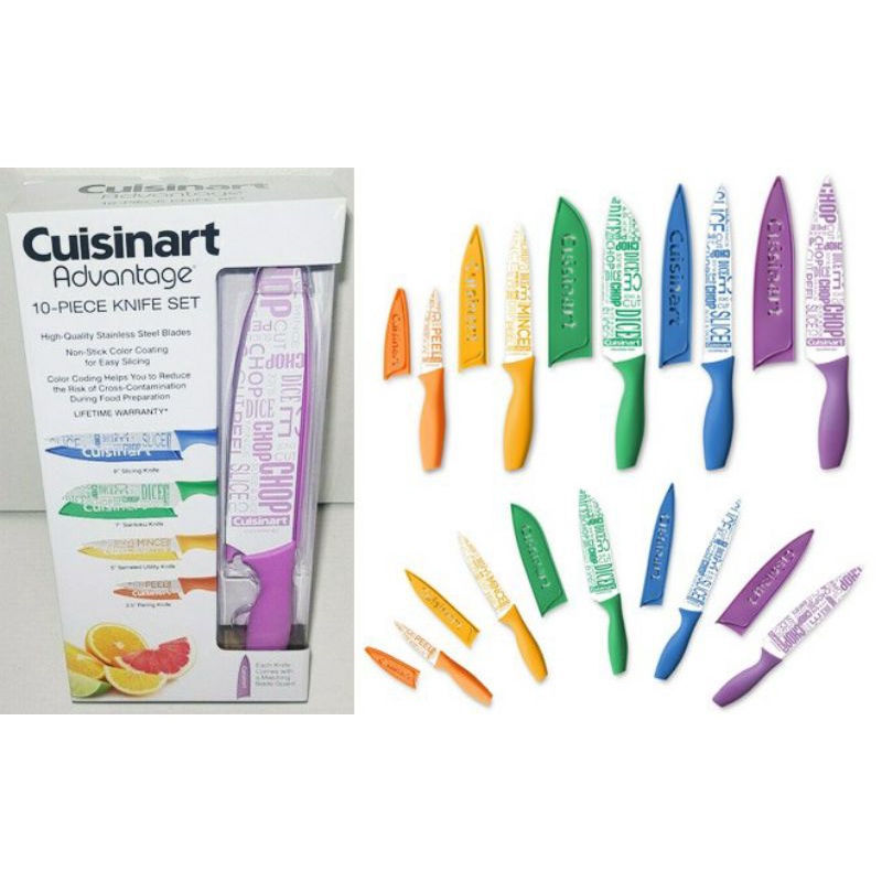 Set 5 dao gốm Cuisinart 10 thứ