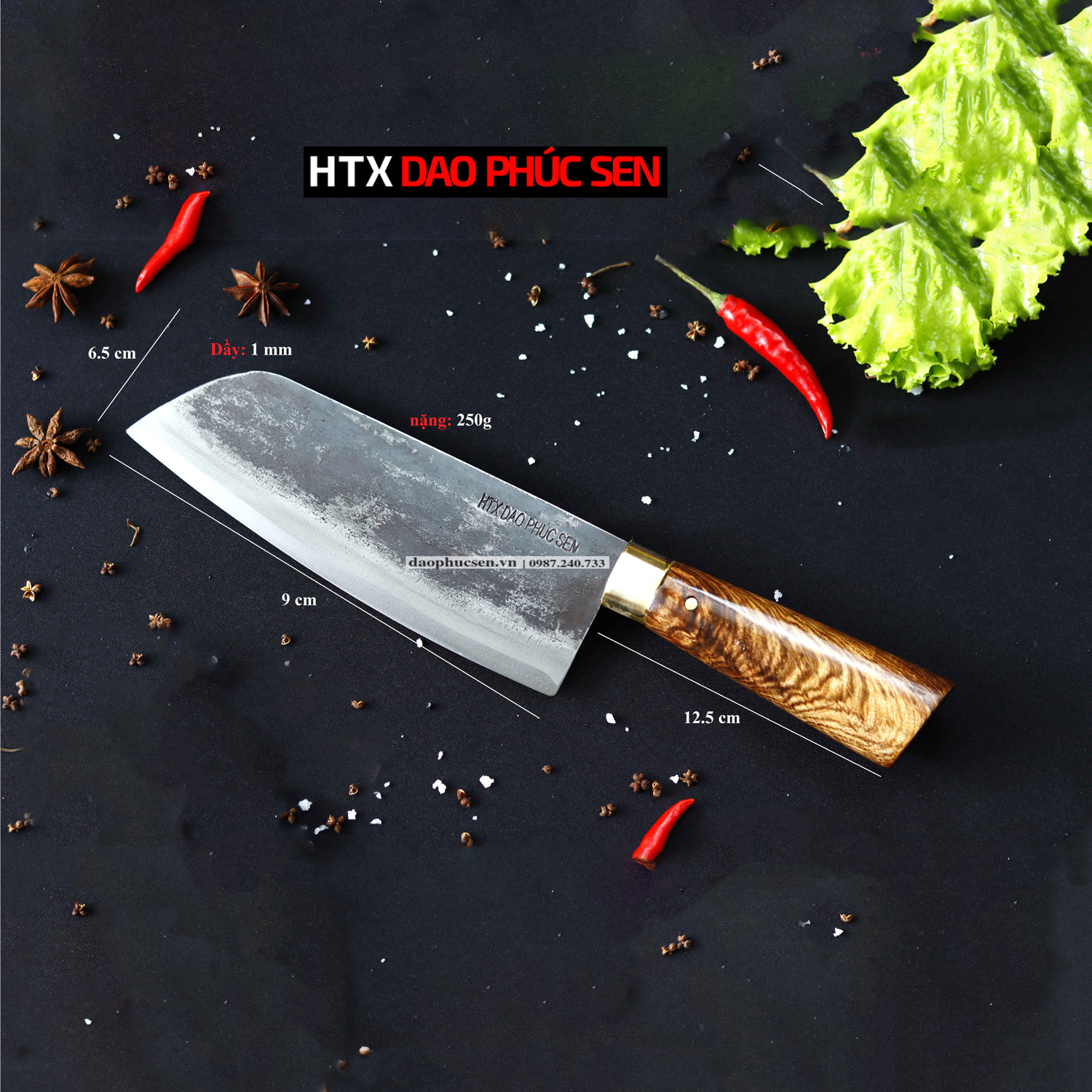 DAO THÁI KIỂU 03 khâu đồng ( GT03D ) DAO VIP CAO BẰNG