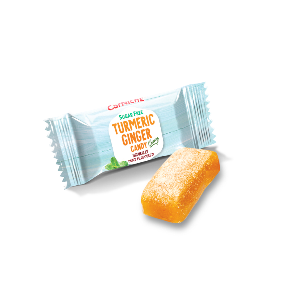 Kẹo gừng nghệ không đường hiệu Corniche 100g