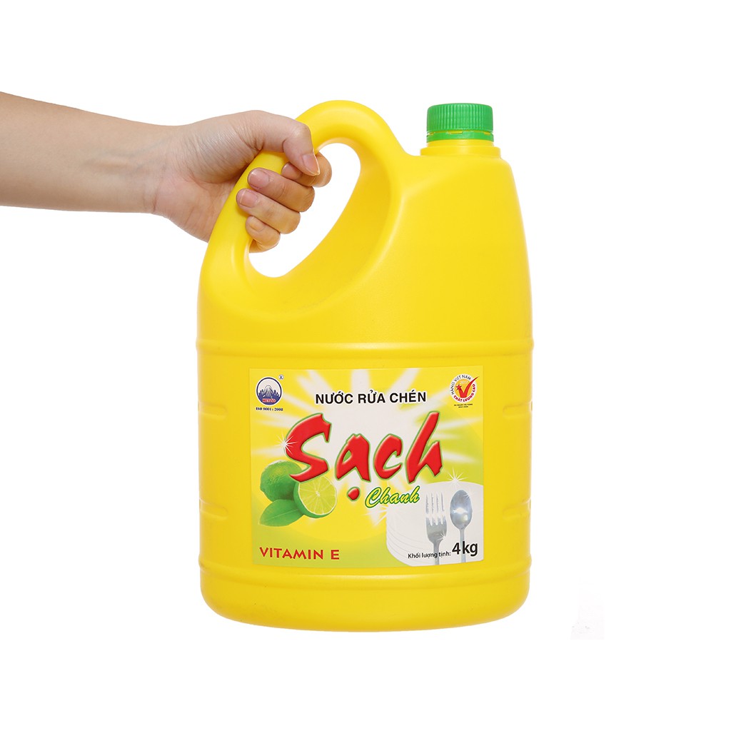 Nước Rửa chén NET Trà xanh & Gừng 4kg/can