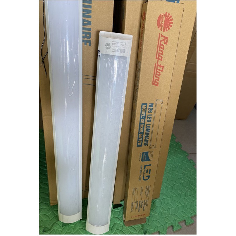 Rạng Đông, BH 2 năm, Bộ đèn Led bán nguyệt Mica M26 1M2, 0.6M, 0.3M hàng Việt Nam - Chất lượng cao