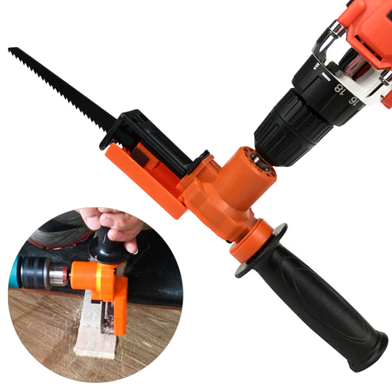 Đầu chuyển máy khoan thành máy cưa kiếm cưa lọng cưa sọc cầm tay