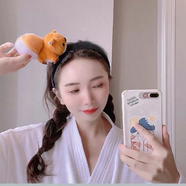 Cài tóc sóc bông cute |