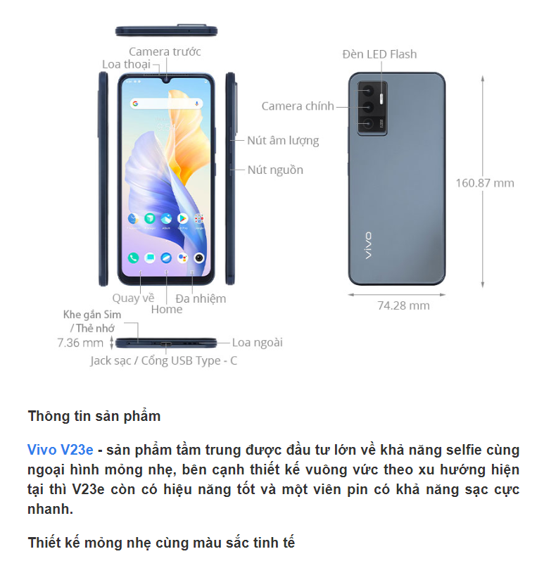 Ăng ten điện thoại Vivo V23e (Linh kiện bóc máy, bốc máy)
