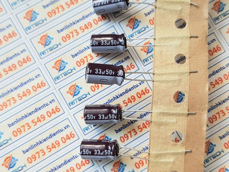 Tụ hóa 33uf 50v 6x12mm