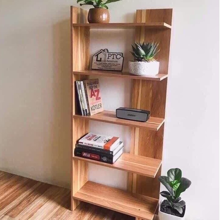 Kệ góc tường gỗ 5 tầng