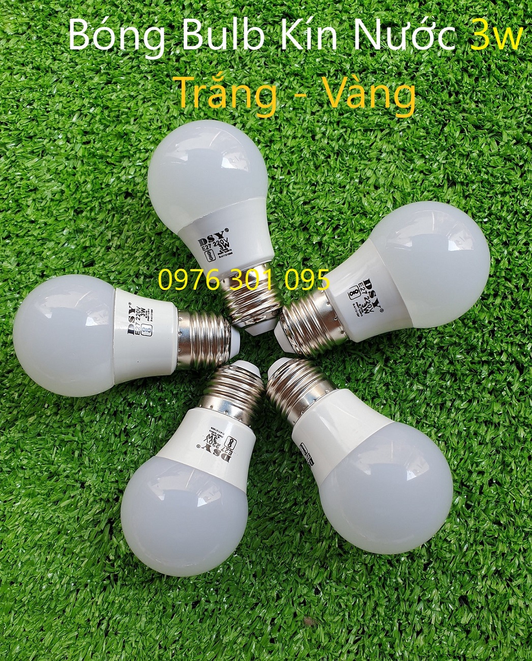 [COMBO 2]  Bóng đèn LED BULB kín nước 3w đến 18w