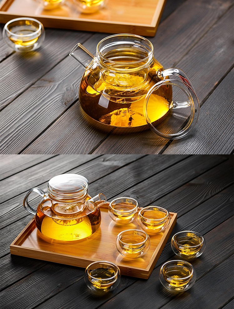 Bình thủy tinh pha trà có lõi lọc dung tích 800 ml