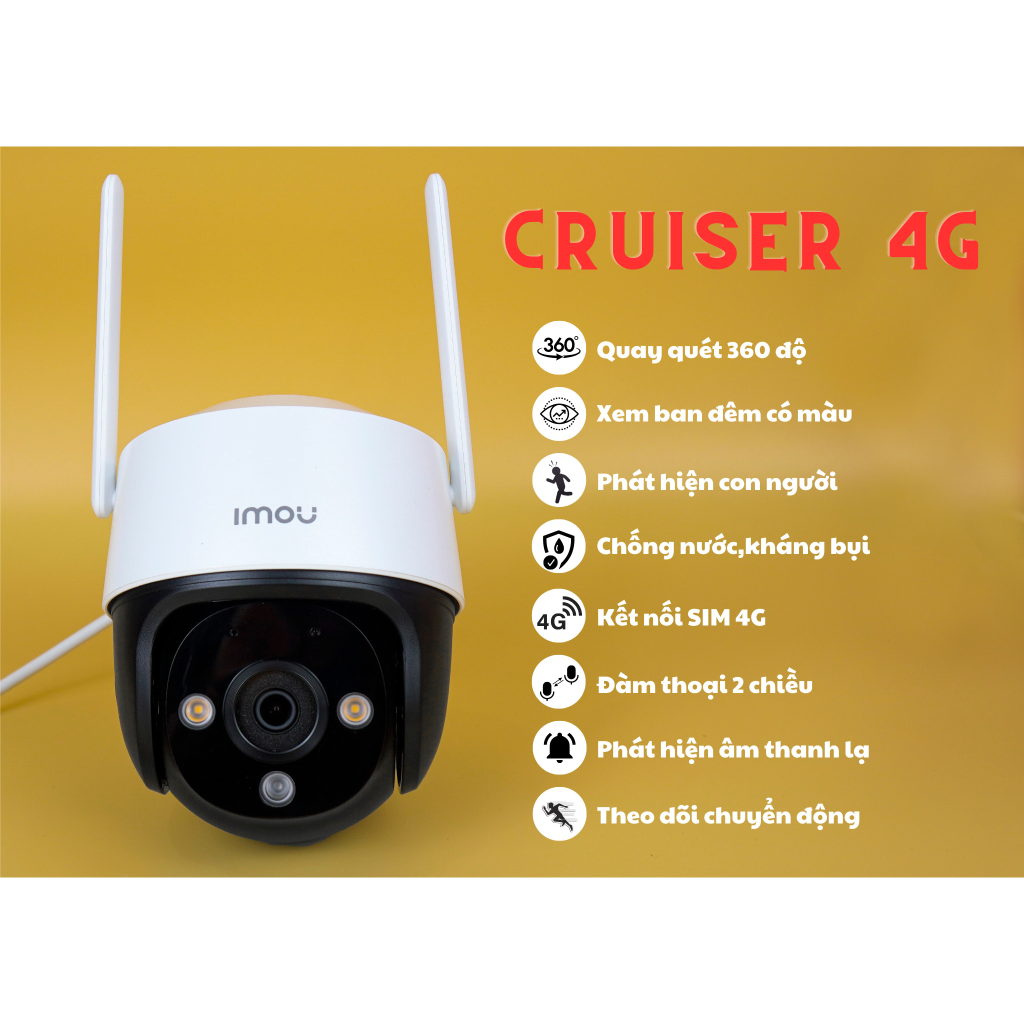 Camera Dùng Mạng Sim 4G S21FTP Imou 2 Megapixel