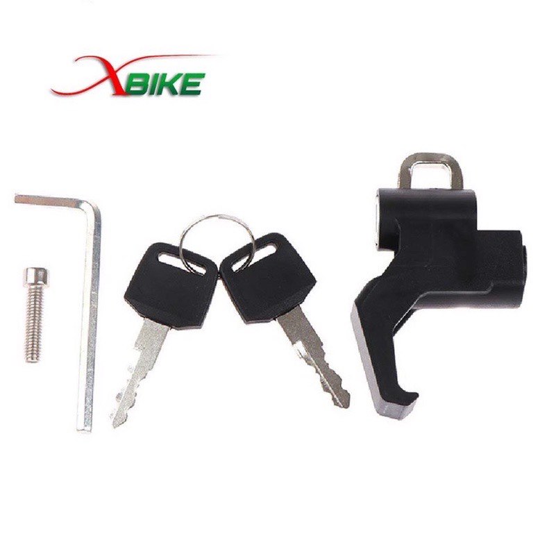 Móc treo đồ có khóa nón cho xe máy