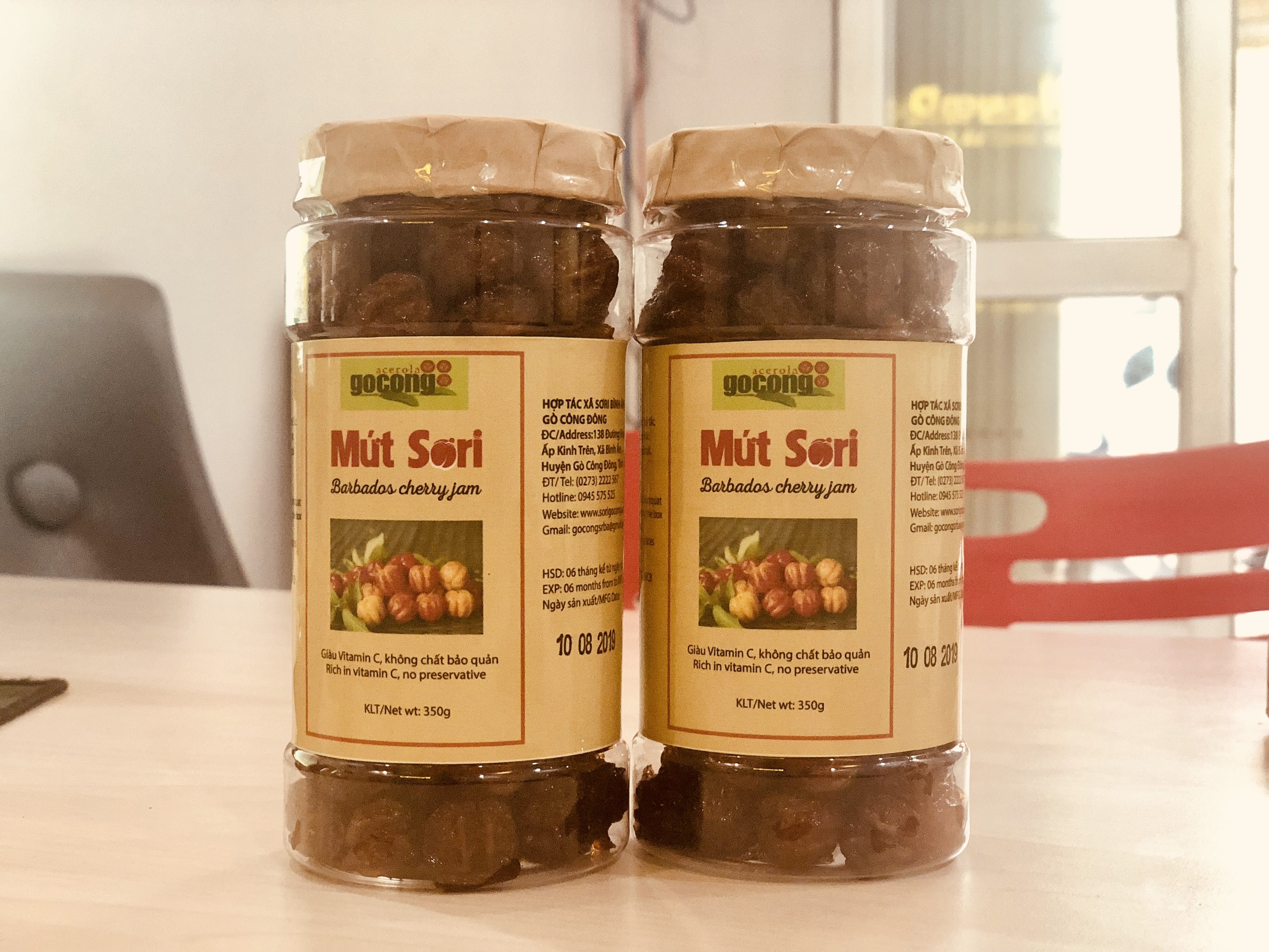 Mứt sơ ri hủ 350gr