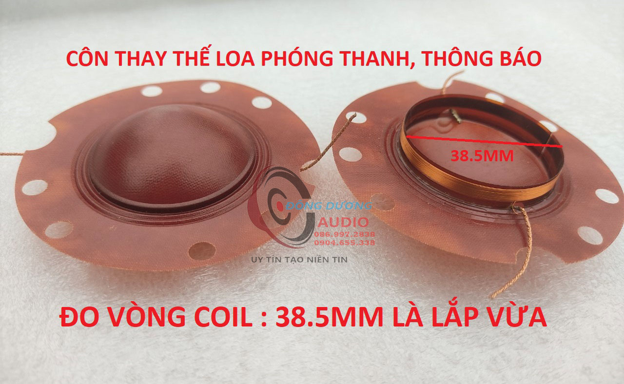 Côn loa nén 15w 20w 30w - vòng coil 38.5mm - giá hai cái