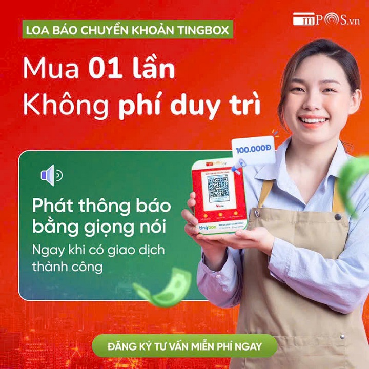 (CHẮC NHIỀU NGƯỜI ĐANG CẦN) Loa thông minh Thế Hệ Mới TingBox- Loa đọc thông báo nhận tiền chuyển khoản QR cho mọi cửa hàng