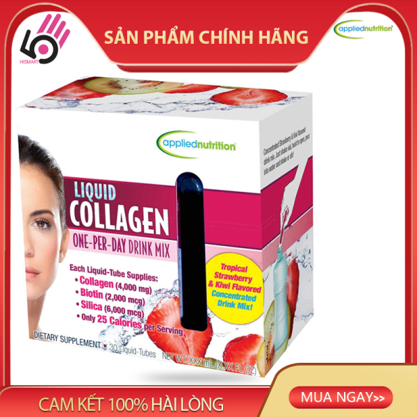 Applied Nutrition Liquid Collagen, Nước uống đẹp da Liquid Collagen Skin, 30 tuýp của Mỹ