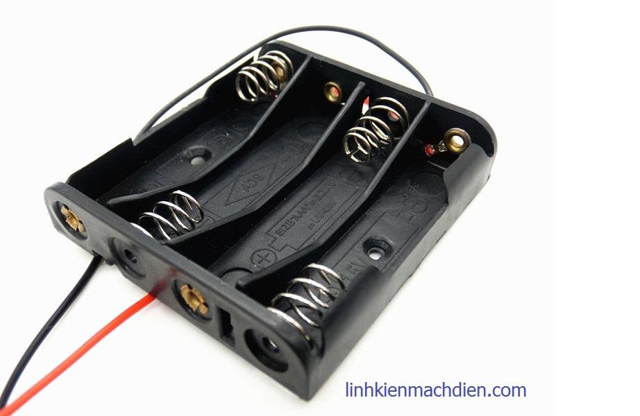 [HCM]Hộp Đế Pin 4AAA