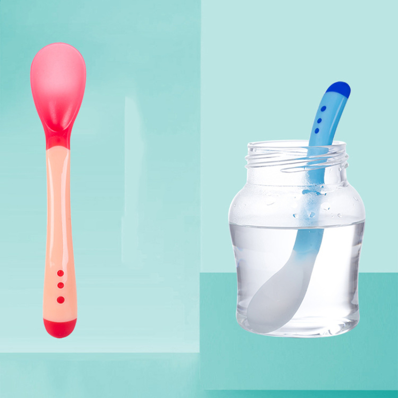 Muỗng Silicon Mềm Cho Bé Ăn Dặm Giúp Bé Ăn Ngoan , Ngon Miệng-HAUSE