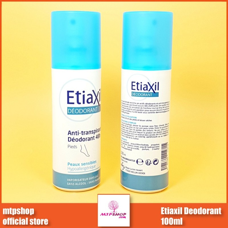 Xịt Khử Mùi Hôi Chân Etiaxil 100ml