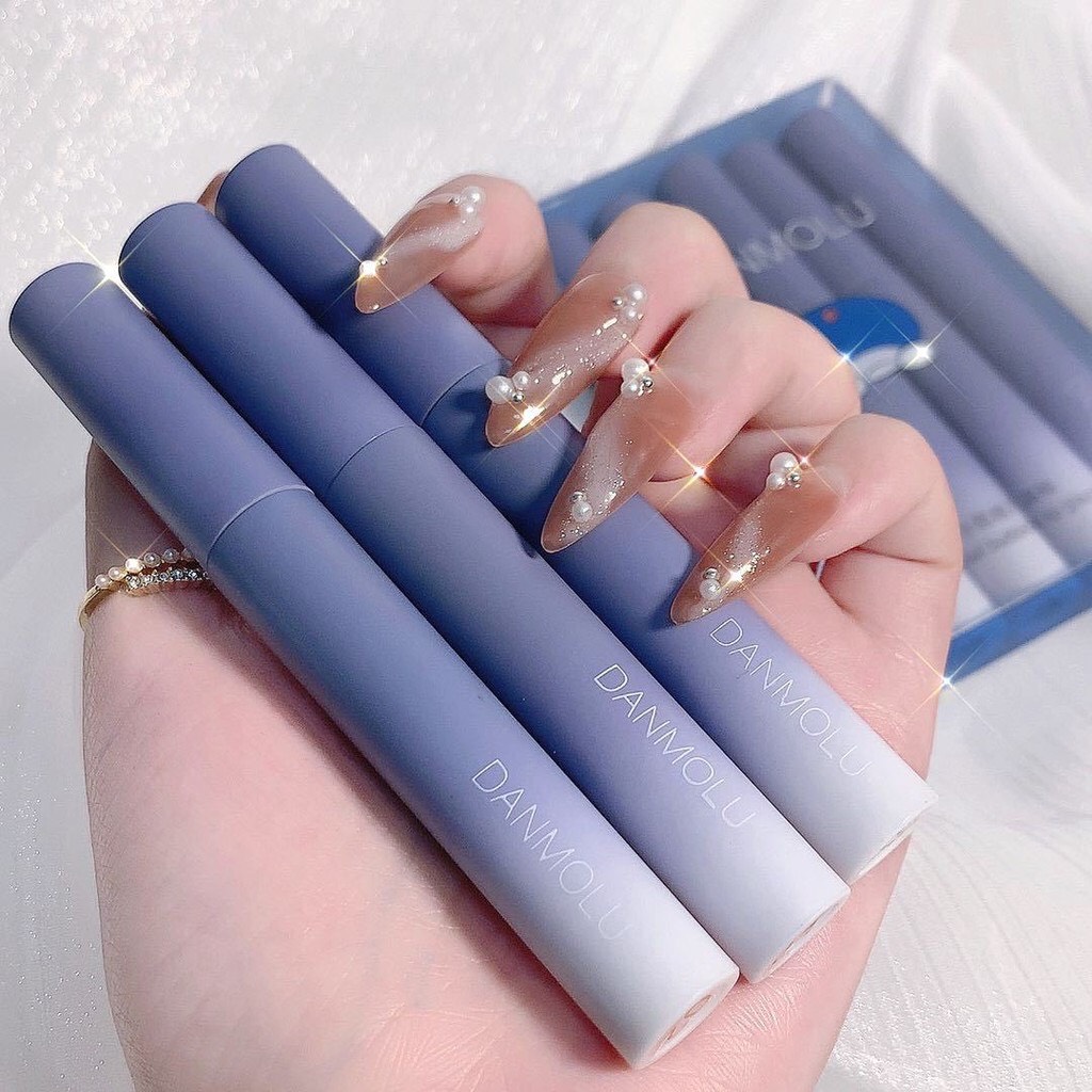 Set 5 Son DANMOLU Màu Đẹp Son Lì Lâu Trôi