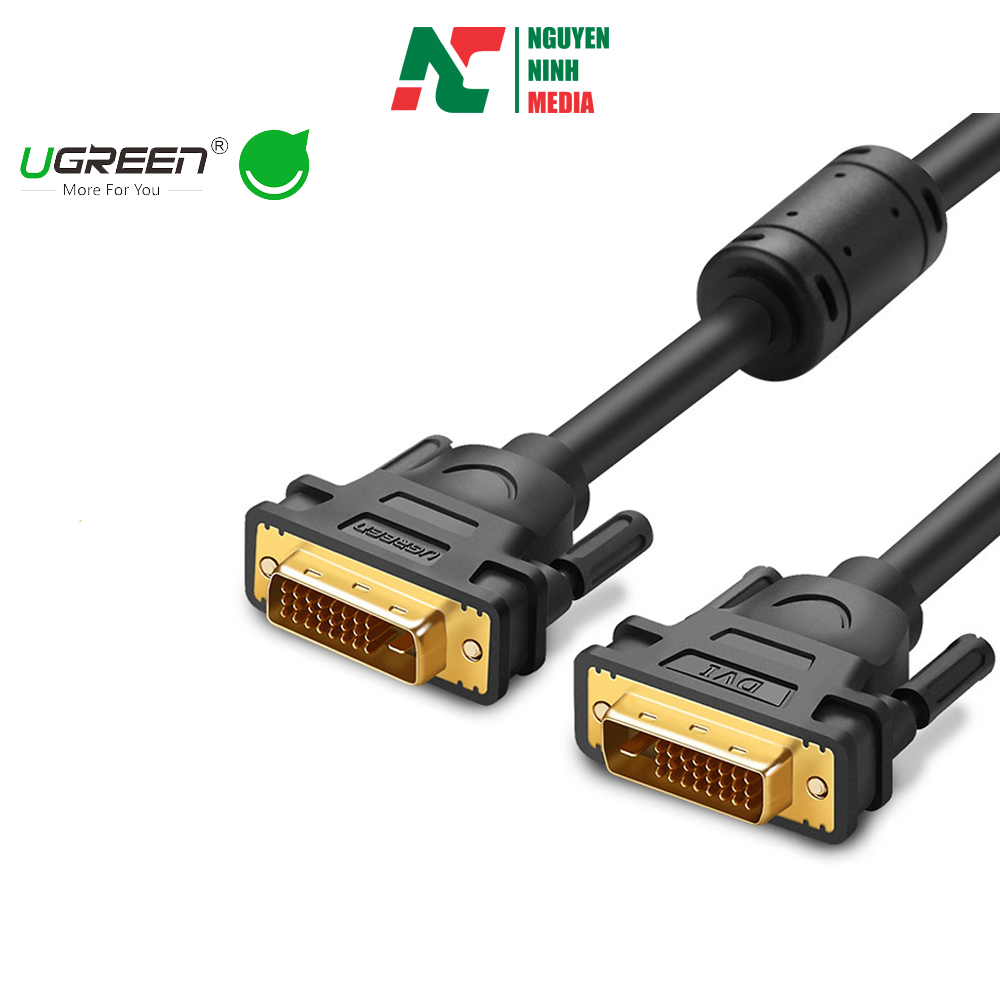 Cáp tín hiệu DVI-D (24+1) 2 đầu đực dài 1.5m UGREEN DV101 11606
