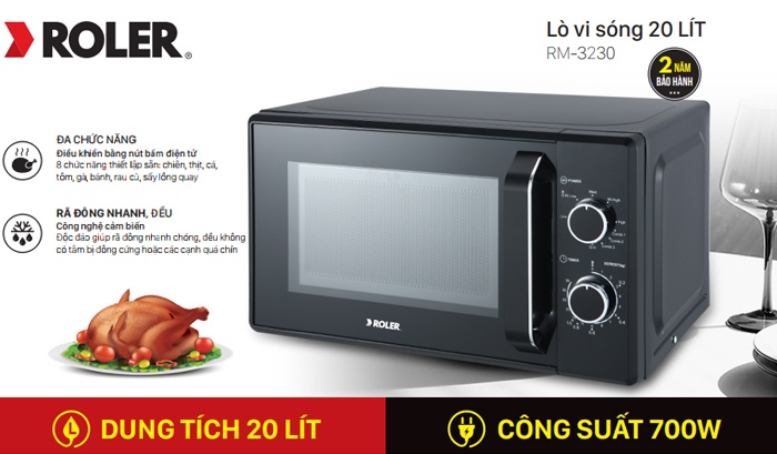 Lò vi sóng cơ 20L Roler RM-3230