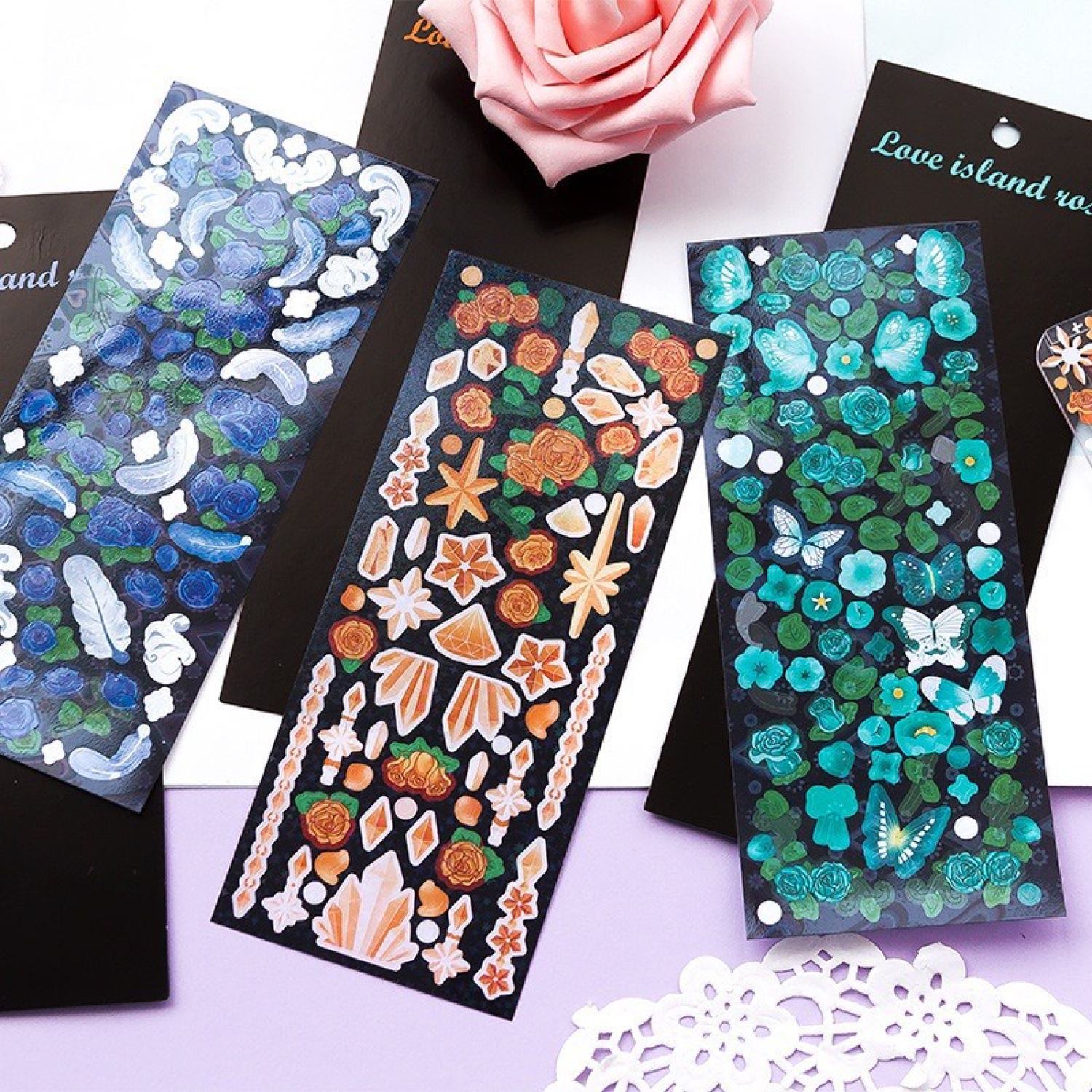 Hình dán sticker trang trí top loader siêu xinh HDT06