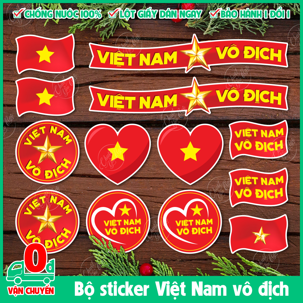 Với sticker decal cờ Việt Nam chống nước, bạn có thể thể hiện tình yêu và lòng tự hào đối với đất nước một cách tự nhiên hơn. Với chất liệu chống nước, bạn có thể dán sticker decal đủ mọi nơi mà không lo sợ bị hư hỏng hay bong tróc. Sản phẩm được gia công chất lượng, màu sắc đẹp và thiết kế độc đáo, nên bạn sẽ không phải lo lắng về chất lượng.