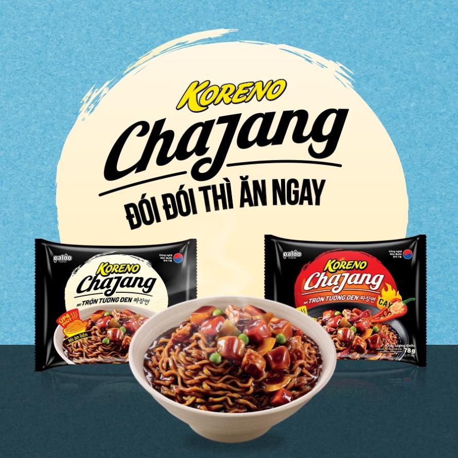 Mì Trộn Hàn Quốc Tương Đen KORENO gói 78gr