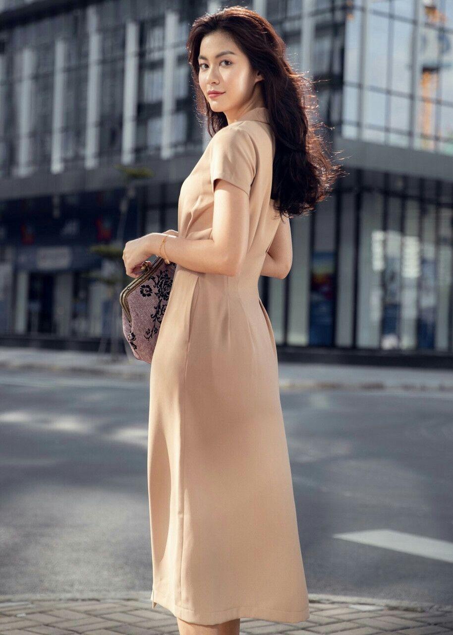 [HCM]Đầm Dáng Suông sơ mi form dài