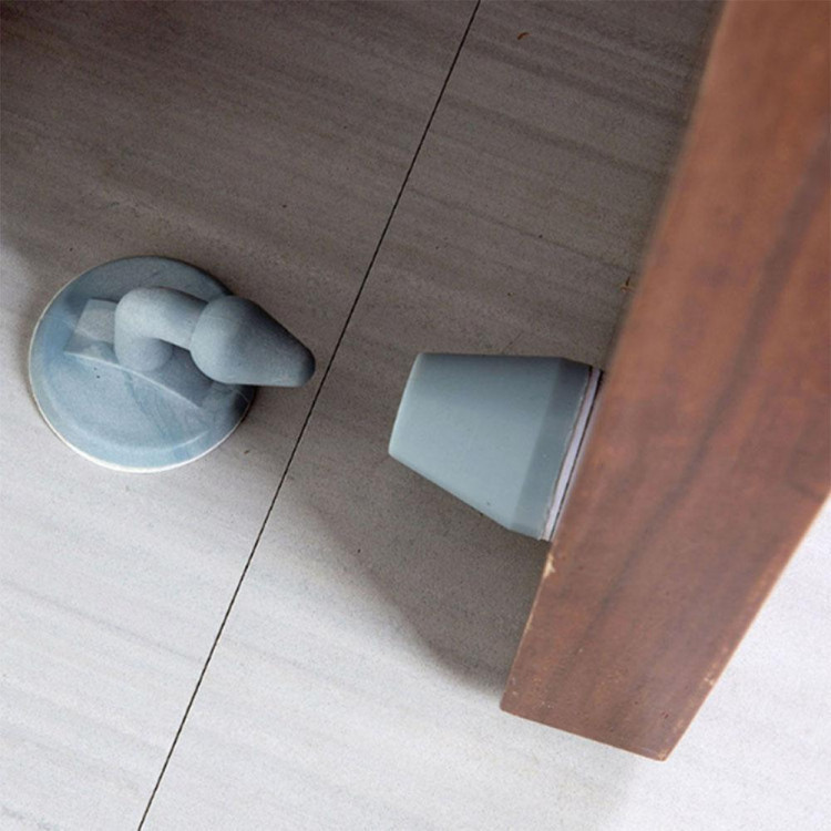 Dụng Cụ Hít Chặn Cửa Silicone Chống Va Đập (Nhựa)