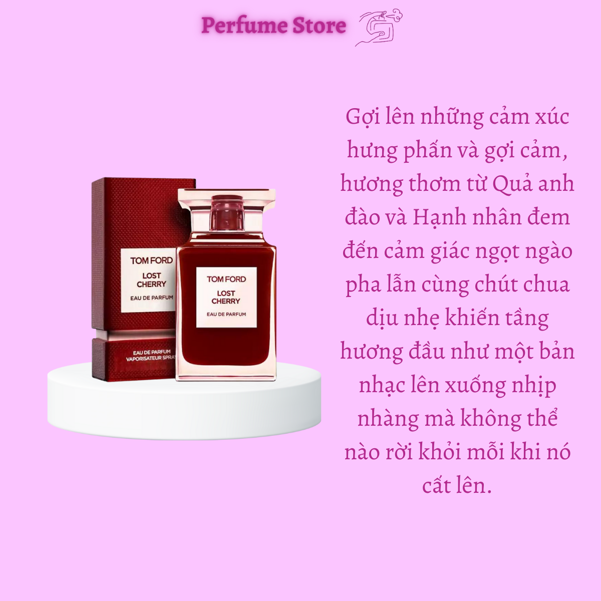 [Chính Hãng] Mẫu nước hoa Unisex Tom Ford Lost Cherry EDP 10ml