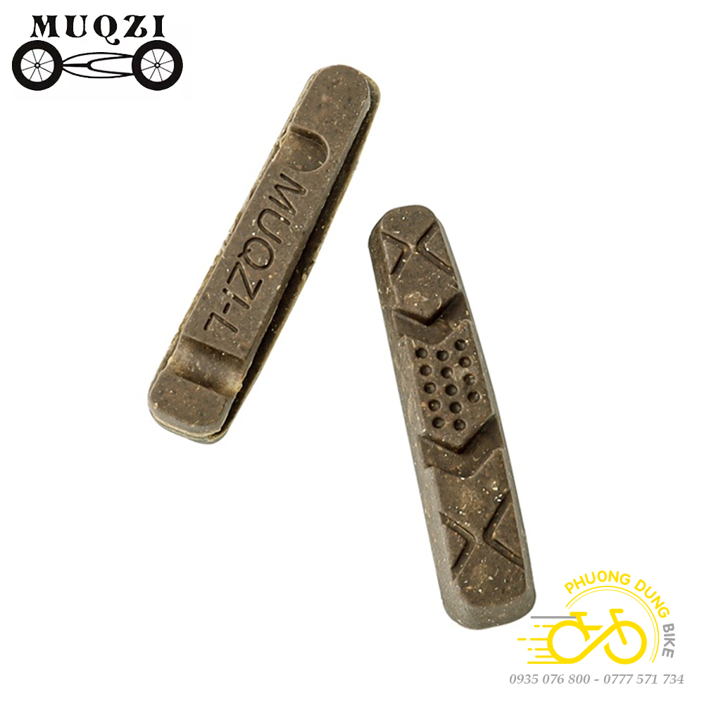 Cặp gôm phanh cho xe đạp road Carbon MUQZI - 2 gôm phanh