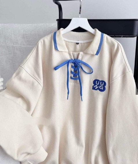 Áo polo đan dây cổ xanh HSU1