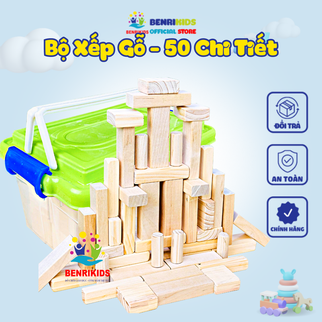 Baby smart wooden toys 100 and 50 PCs wooden puzzle set with safety plastic box convenient for 1-5 year old kids benrikids toys