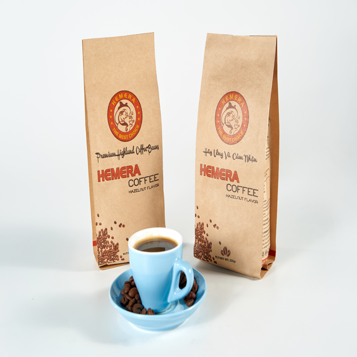 [HCM]Cà Phê Rang Xay Hazelnut Hemera (gói 250gr)