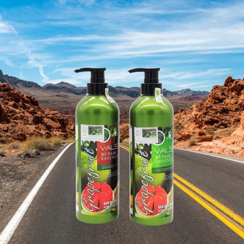 [date mới] combo 1 Dầu Gội và 1 Dầu Xả Bưởi Grape Fruit VALERT 850ml/chai