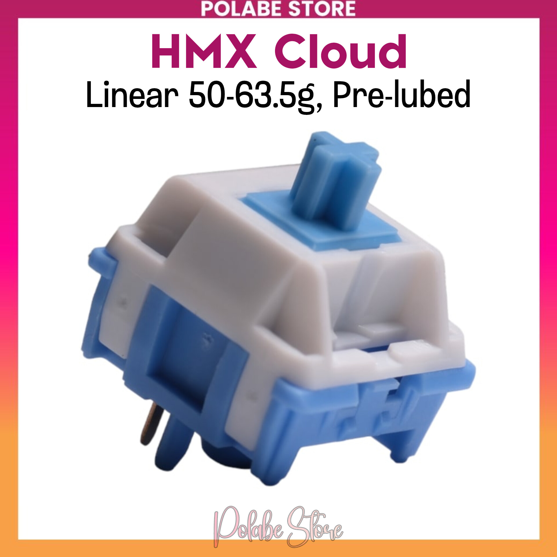 HMX Cloud HMX Cheese Linear switch Polabe Store bàn phím cơ prelube mượt