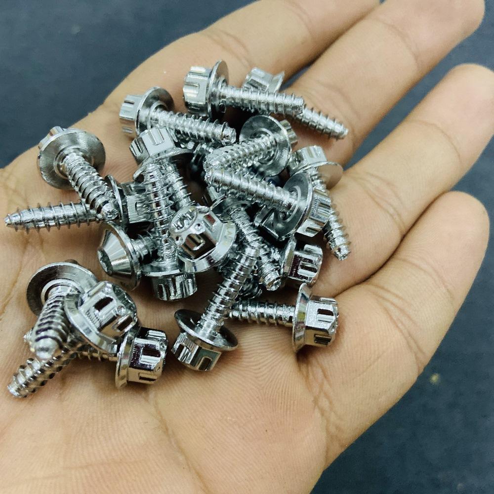 [XẢ KHO] BỘ 10 CON ỐC INOX SALAYA 5LY XOẮN GẮN DÀN ÁO YAMAHA, PÔ E, LỌC GIÓ BAO ĐẸP