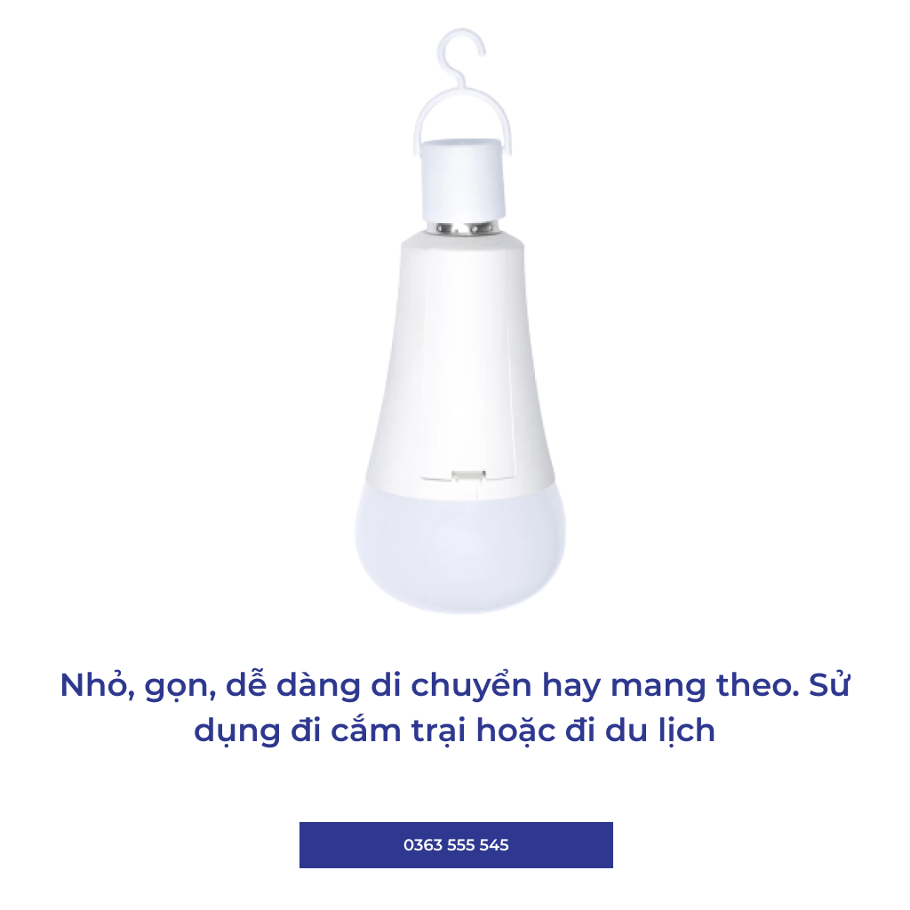 Đèn LED Bulb tích điện 9W Rạng Đông A80.KC/9W