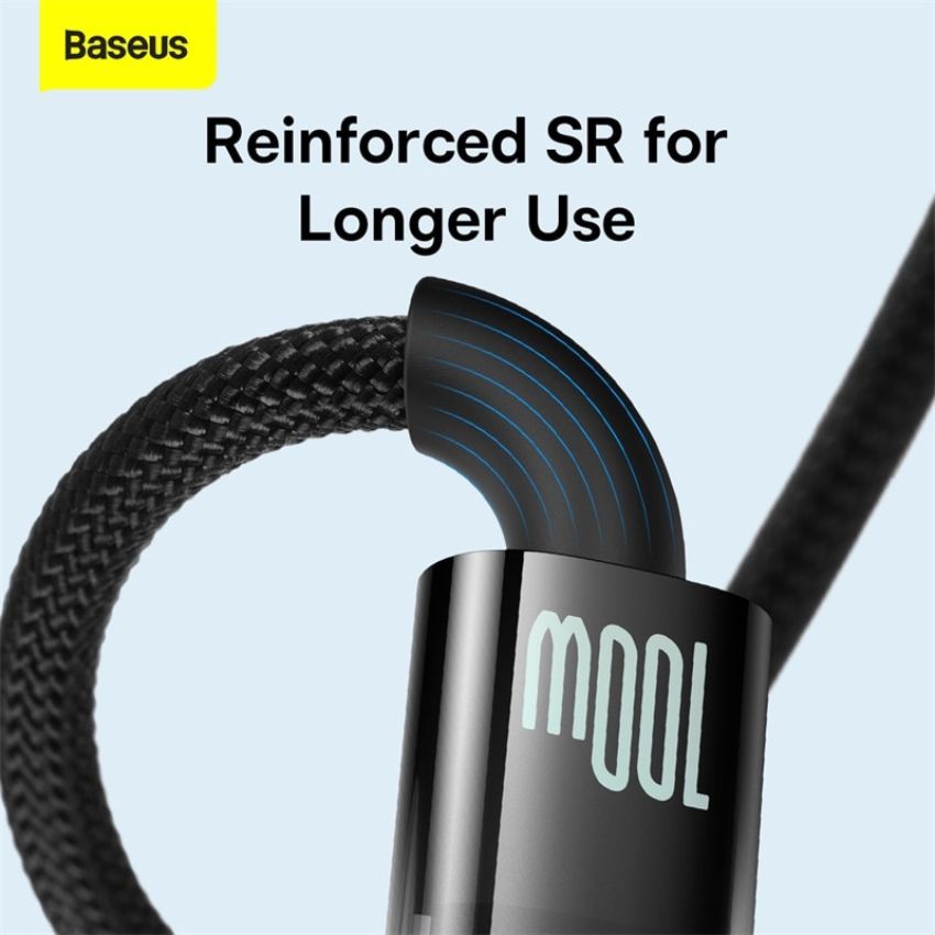 Cáp Sạc Baseus Explorer Series Auto Power-Off Fast Charging Data Cable USB to Type-C 100W Tự Ngắt CATS [HÀNG CHÍNH HÃNG]