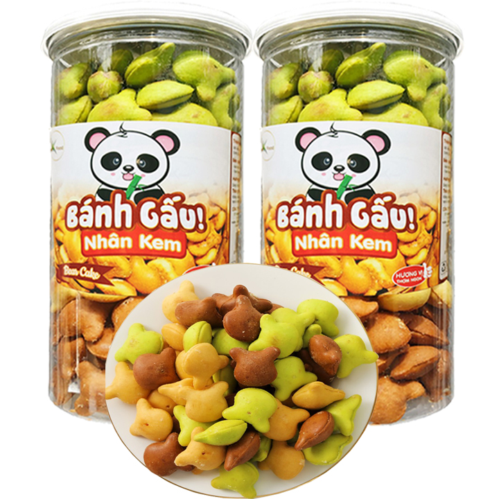 [TÙY CHỌN] Bánh Gấu Nhân Kem Mix 3 Vị Thơm Ngon Hiệu SK FOOD