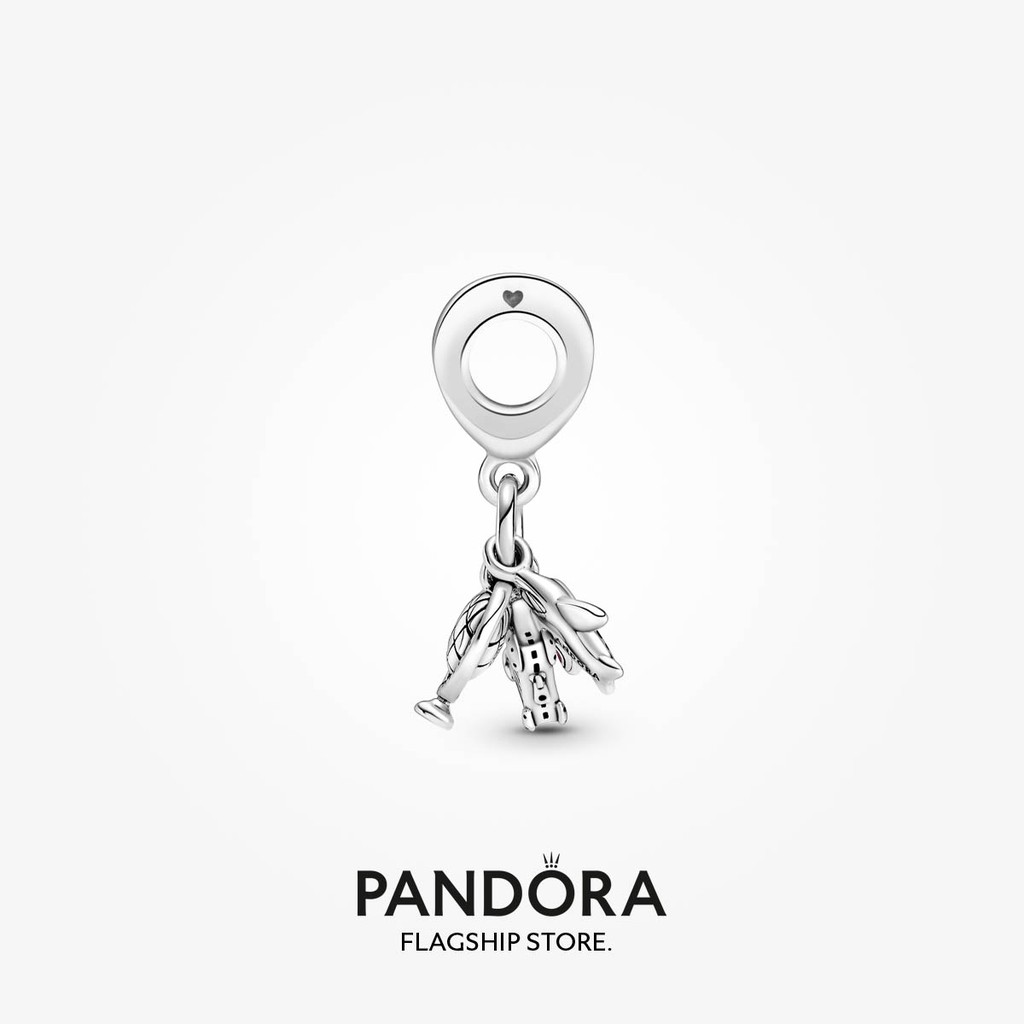 Hot 2023 Pandora Airplane, Globe & Suitcase Dangle Charm