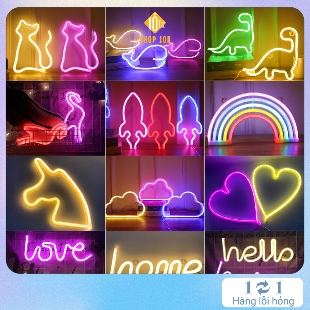 Đèn trang trí/ Đèn led Neon light ánh sáng long lanh - SP004705
