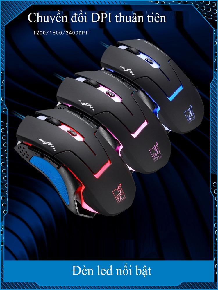 Chuột Chơi Game T7 Thiết Kế Đèn Led Cực Ngầu