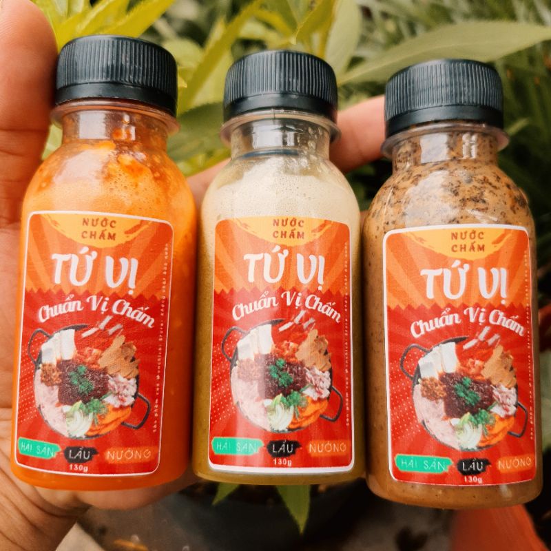 Nước chấm hải sản lẩu thịt nướng thơm ngon Combo 3 chai
