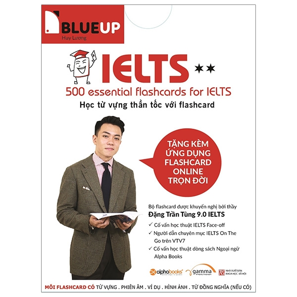 Fahasa - Blue Up - 500 Essential Flashcards For Ielts