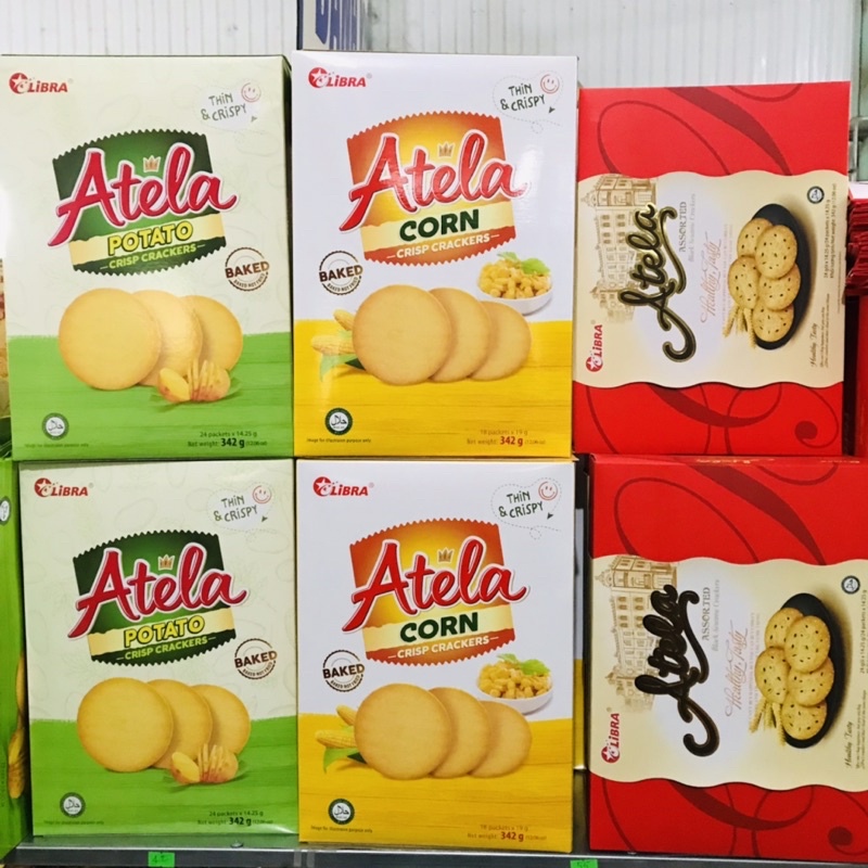 Bánh Quy Giòn Atela Libra Cracker Hộp Giấy 150Gr
