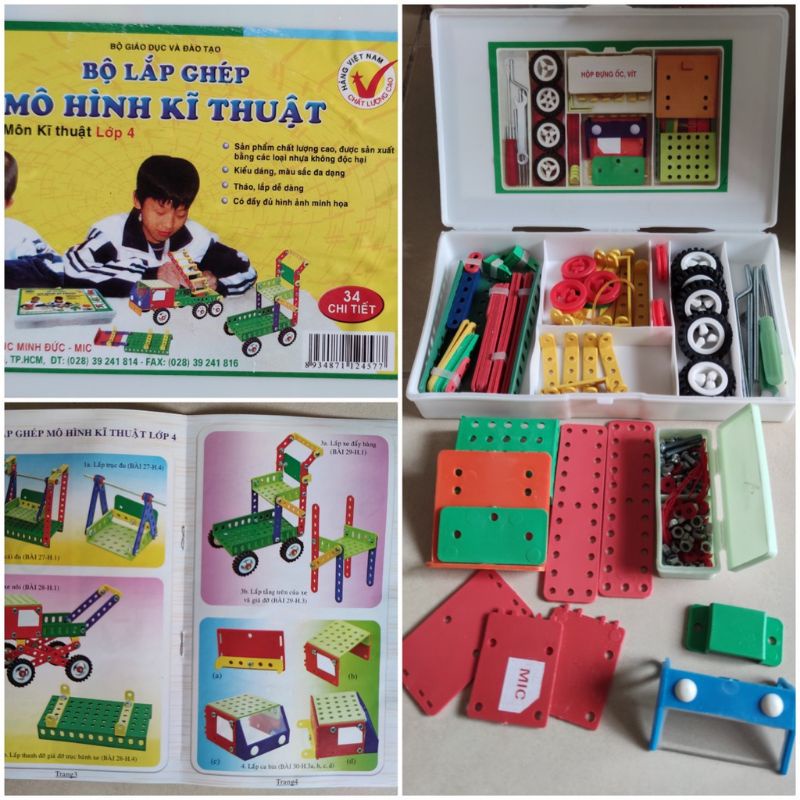 Bộ kỹ thuật lớp 4- bộ lắp ghép mô hình