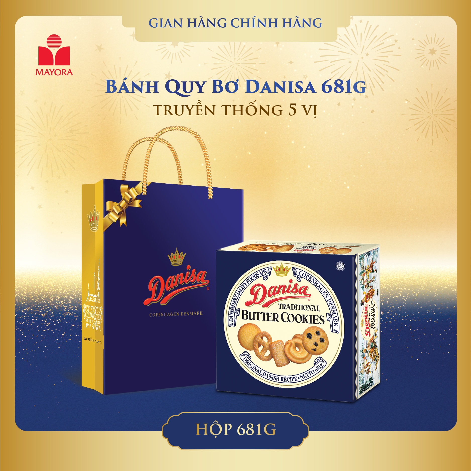 Combo 2 Danisa 681g  & Danisa Gold phiên bản giới hạn 792g