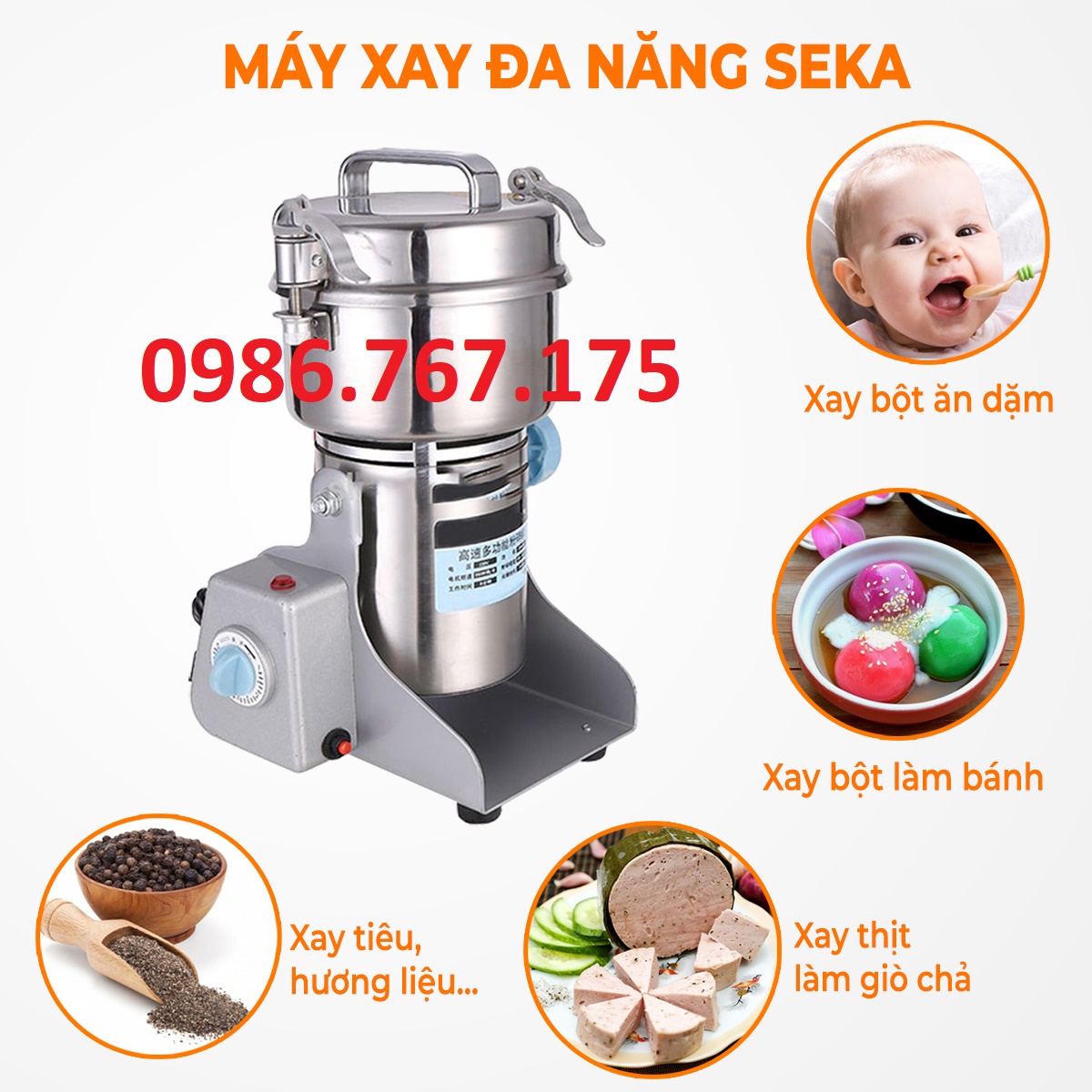 Máy xay bột khô seka Z10 - nghiền cả thế giới