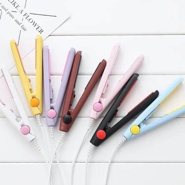 Máy là tóc  mini cute kèm hộp nhựa
